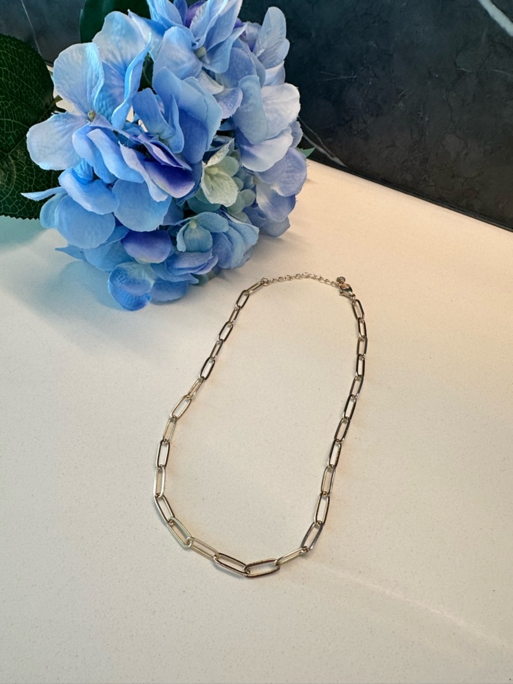 Classic Gold Paperclip Link Necklace - Elegant Women’s Jewelry